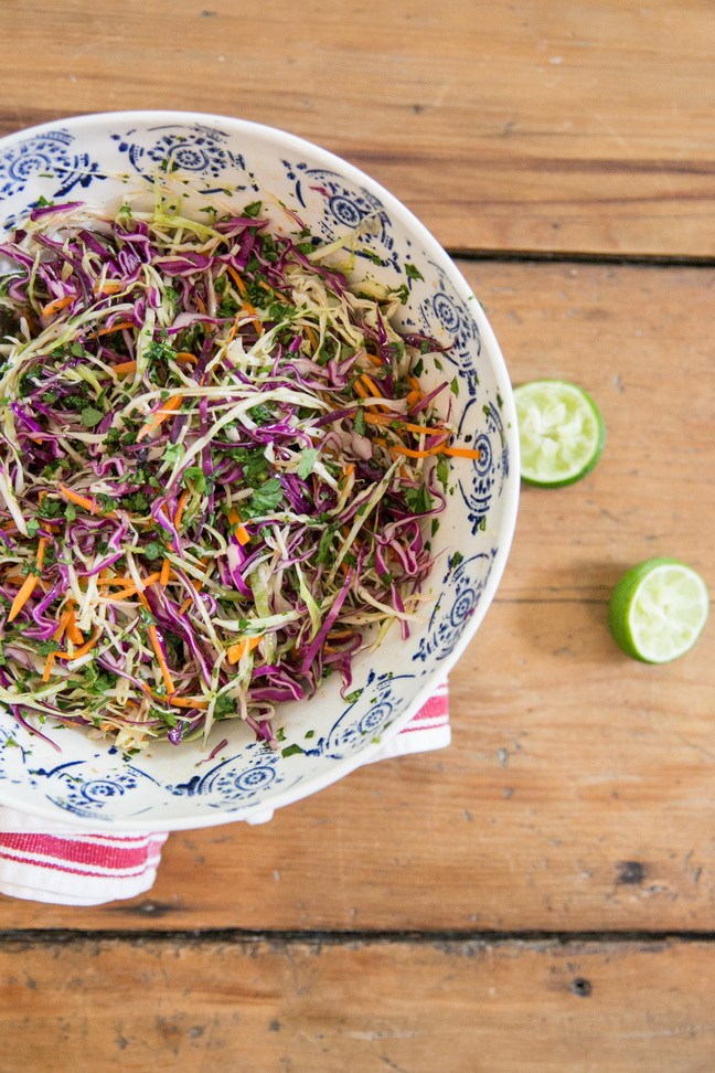 Cabbage, carrot coleslaw